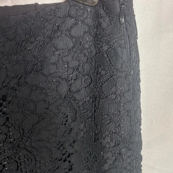 SB By Sachin & Babi Black Lace Straight leg Long Pants Sz 12